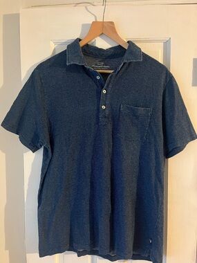 Vineyard Vines Men's Short Sleeve Polo Shirt - Indigo Blue sz M